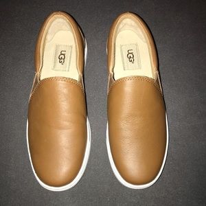 UGG Kitlyn Leather Slip-on Sneakers